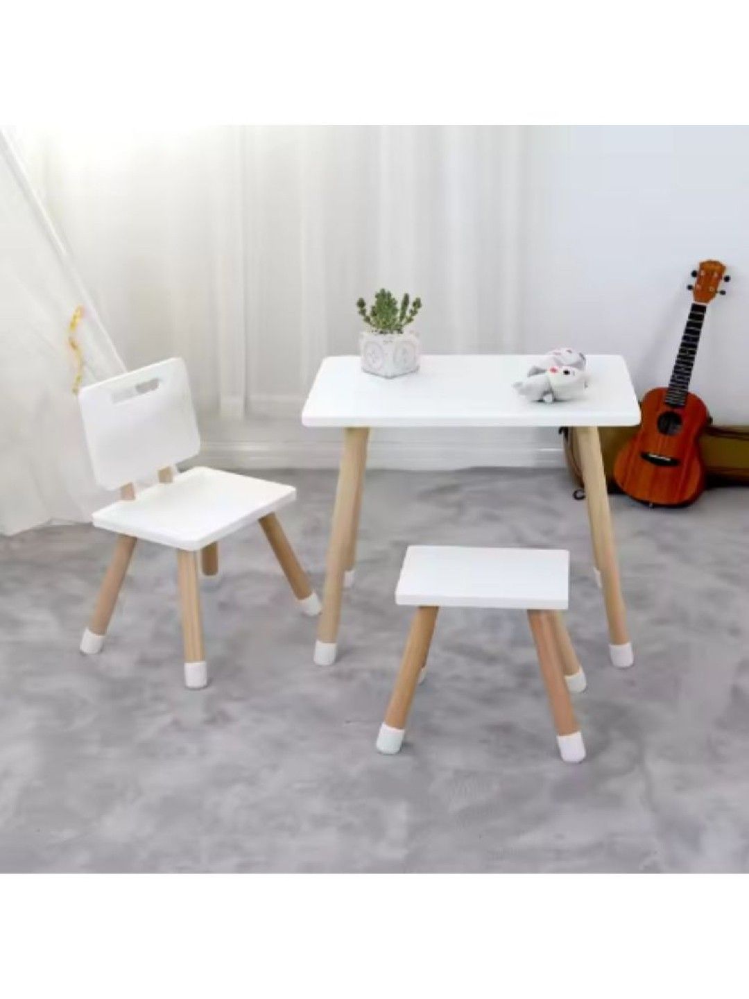 Kiddiestationph Gabriel Kids Table (Single Set) (White- Image 3)