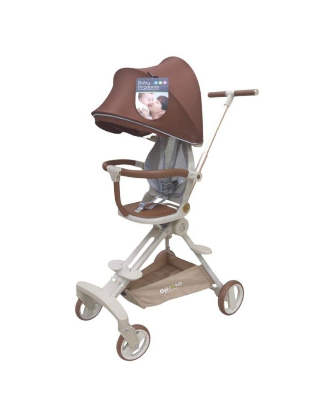 Apruva SB08M Magic Stroller (Brown- Image 2)