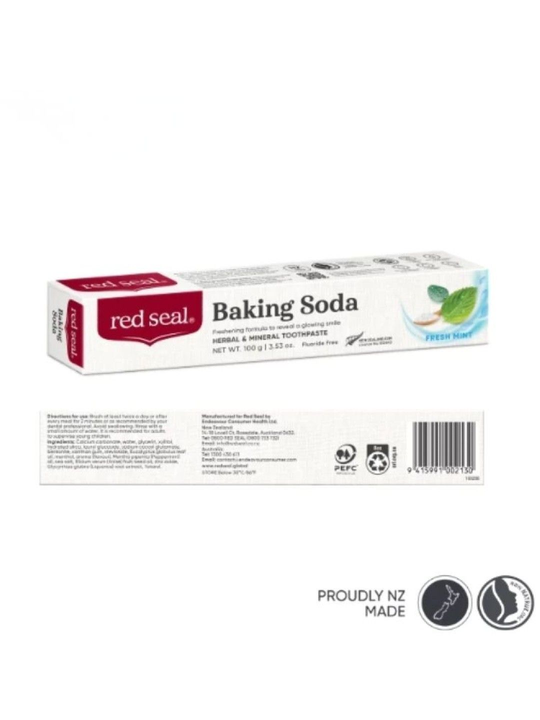 Red Seal Baking Soda Toothpaste 100g (with Fluoride) (No Color- Image 2)