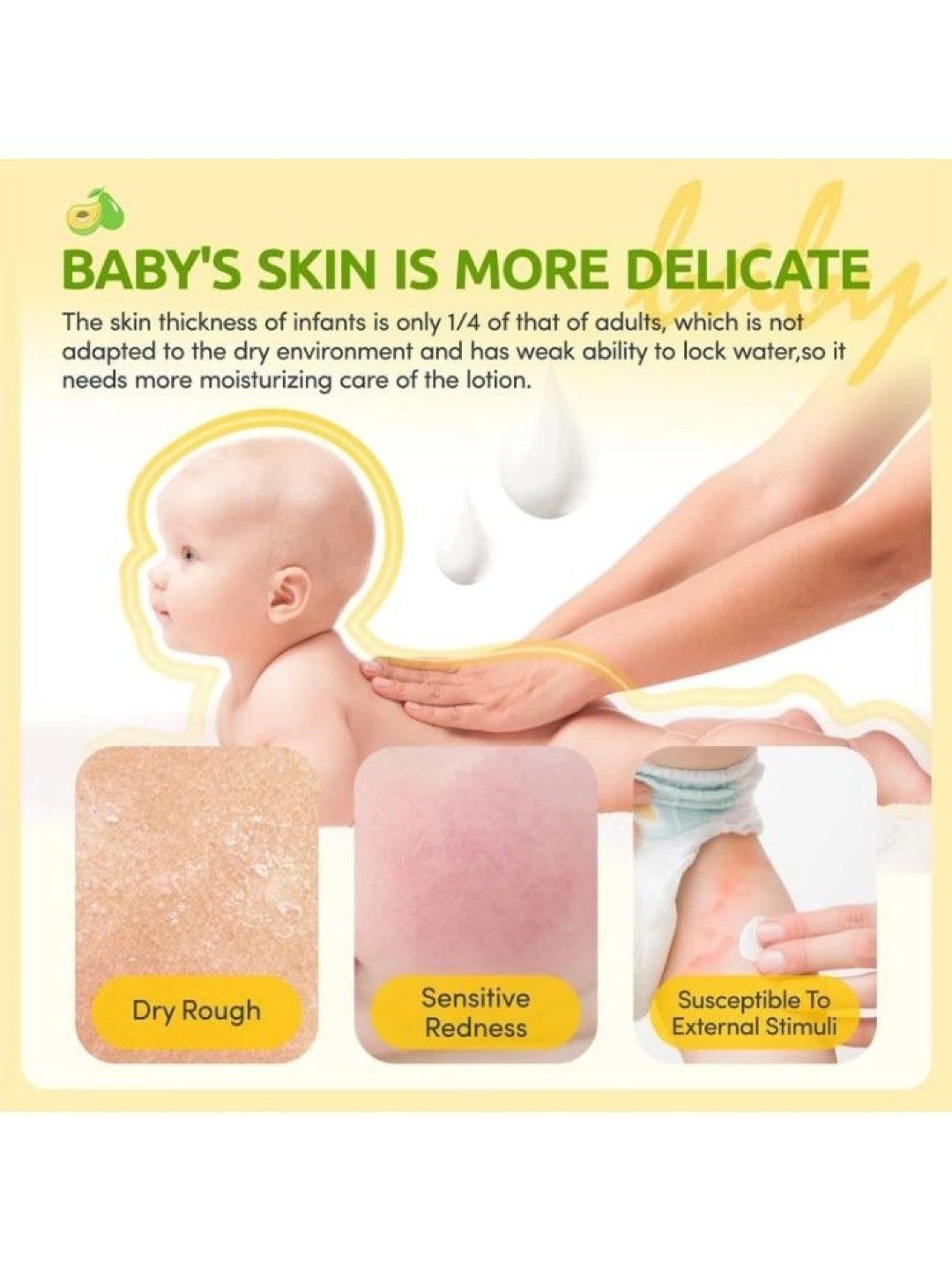 Tenderoo Baby Moisturizing Lotion Avocado 200ml (No Color- Image 2)