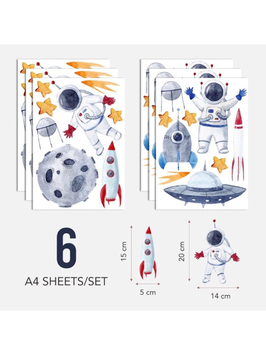 Room for Tots Space Zone Fabric Wall Sticker (No Color- Image 2)