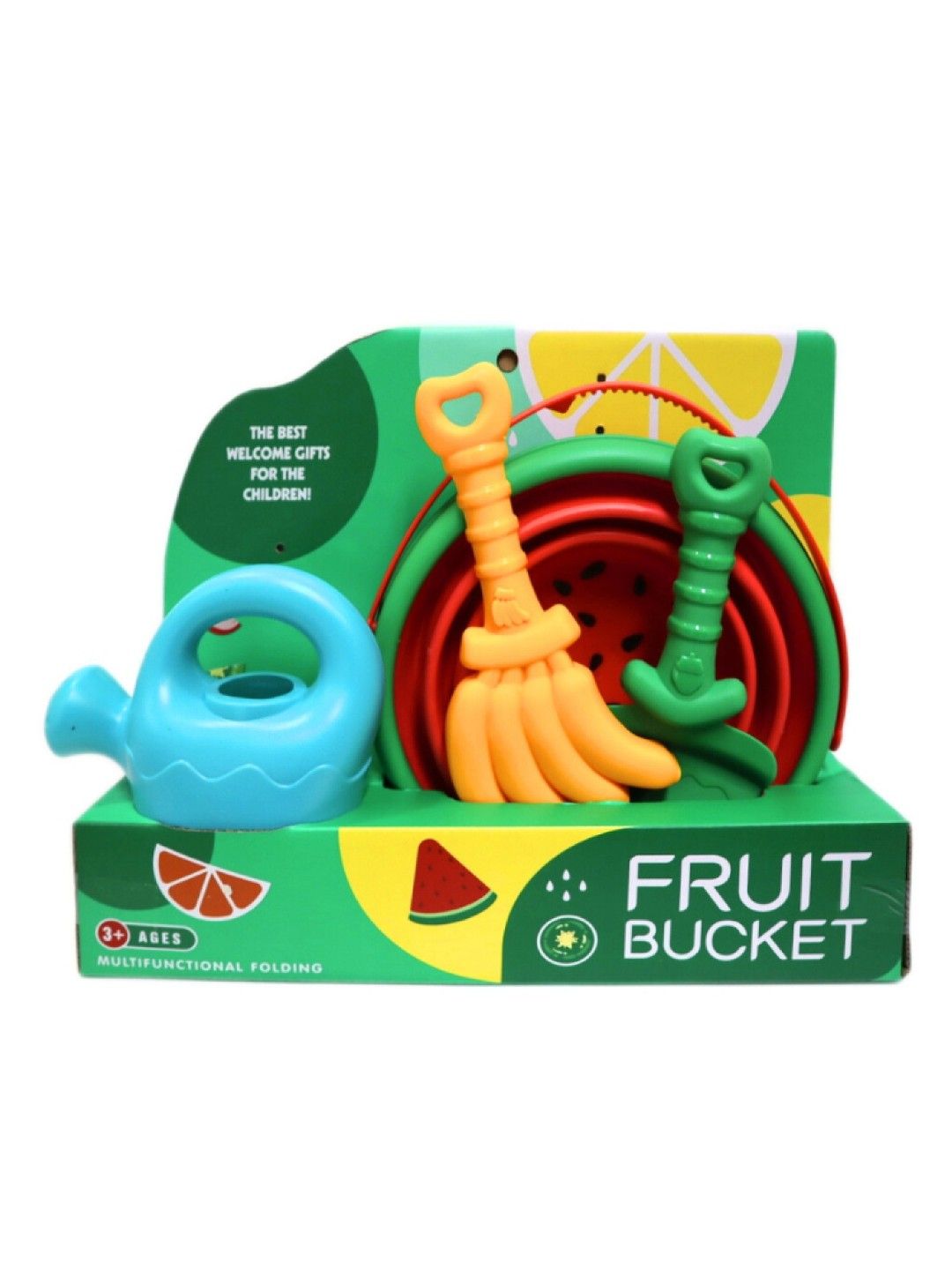 Kidsplay Beach toys Fruit Bucket (Watermelon) 4pcs (No Color- Image 2)