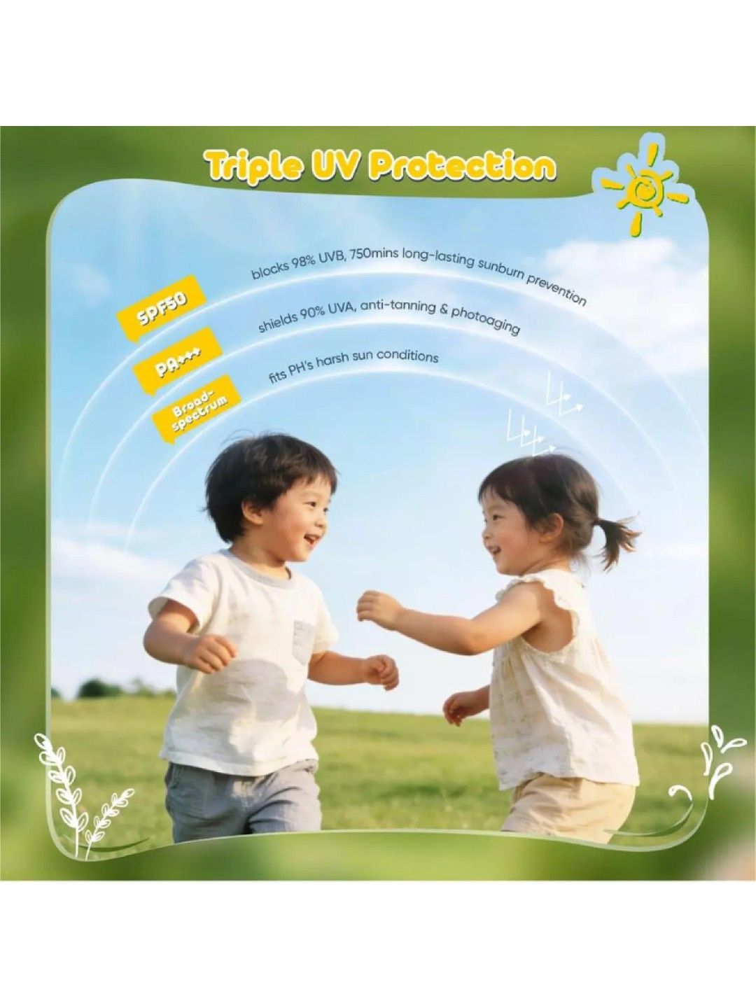 Tenderoo Natural Baby Sunscreen SPF50 PA+++ (No Color- Image 2)