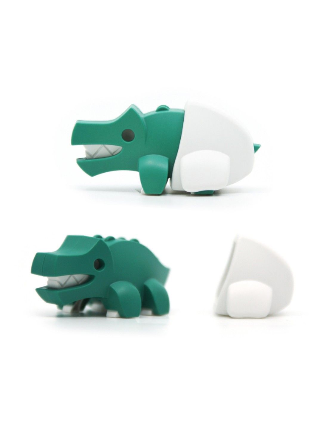 HALFTOYS Half Baby Crocodile - 3D Magnetic Educational Puzzle Toy (No Color- Image 2)