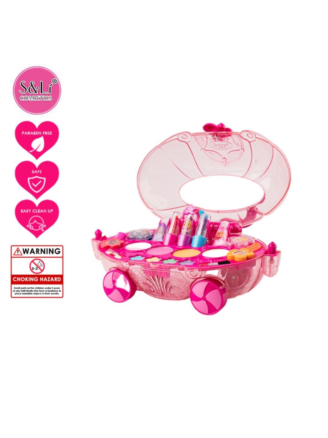 S&Li Cosmetics Disney Princess Crystal Cart Makeup Kit (No Color- Image 2)