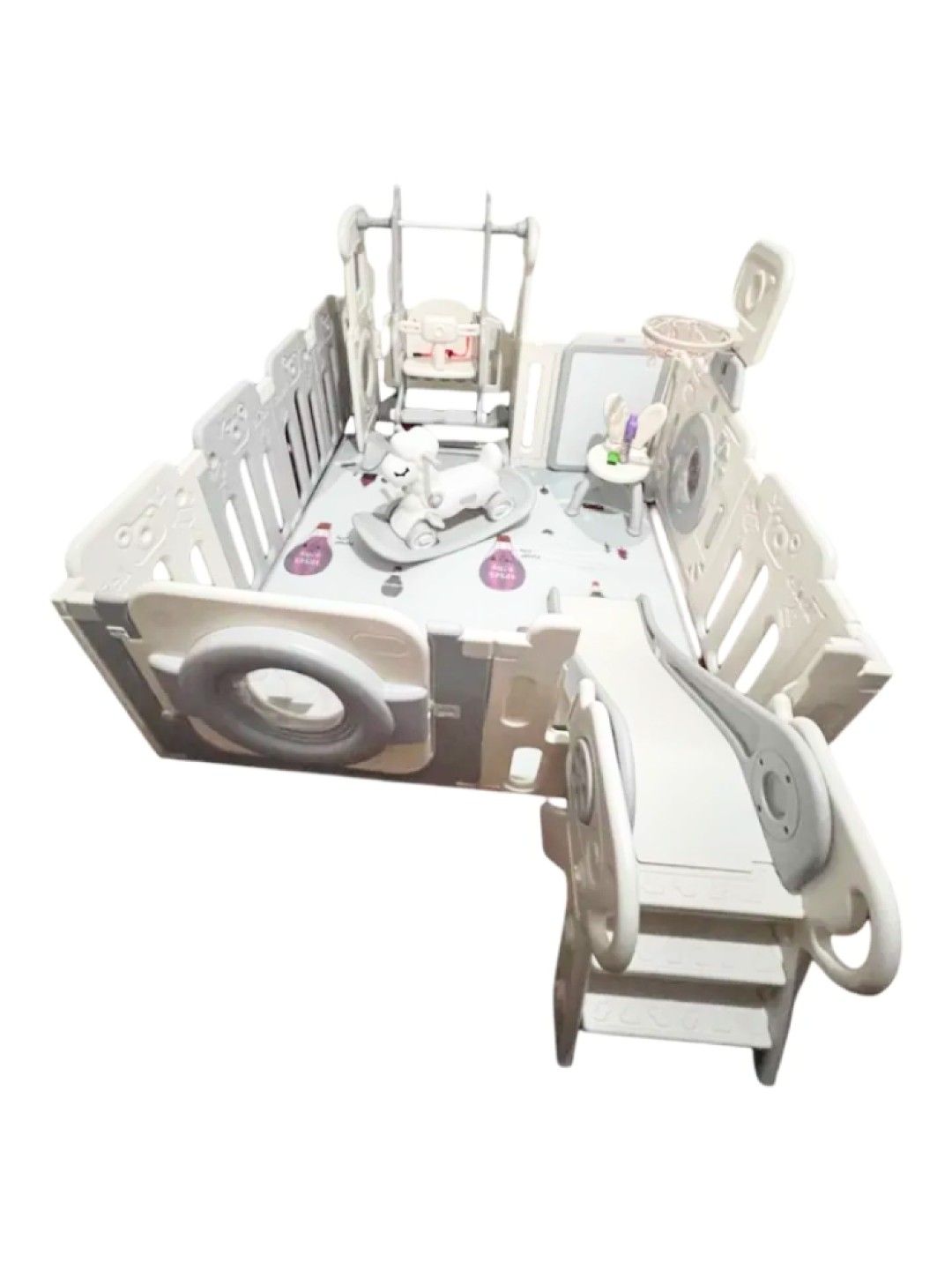 QT Hub Camera Playfence with 4cm Mat (No Color- Image 2)