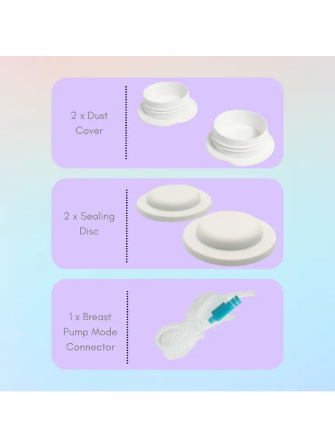 Momeasy Dual Electric Breast Pump with 2pcs 4oz Wide-Neck Anti-Colic Bottle (No Color- Image 3)