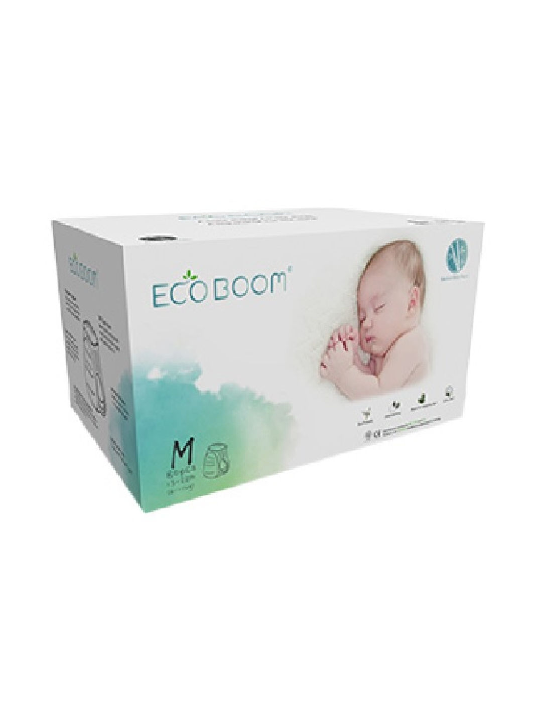 Eco Boom Biodegradable Bamboo Pull Up Diapers Medium (80pcs) (No Color- Image 2)