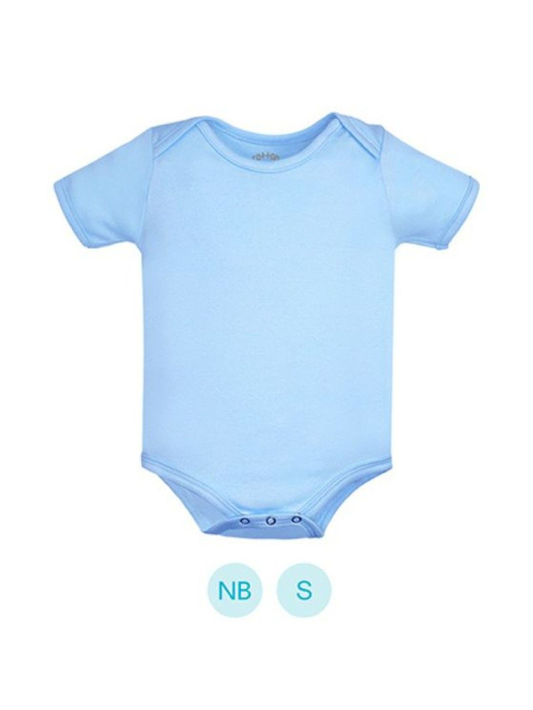 Cotton Stuff Shortsleeves Bodysuit (2pc) (Blue- Image 2)