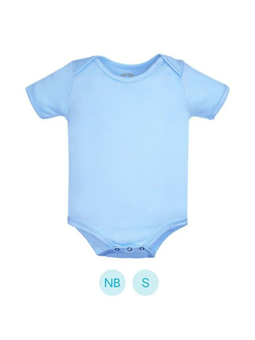 Cotton Stuff Shortsleeves Bodysuit (2pc) (Blue- Image 2)