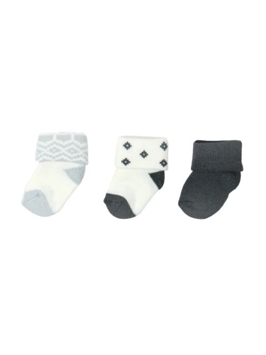 Mother's Choice 3 Pairs Infant Cute Baby Gift Box Socks (IT2471) (No Color- Image 1)