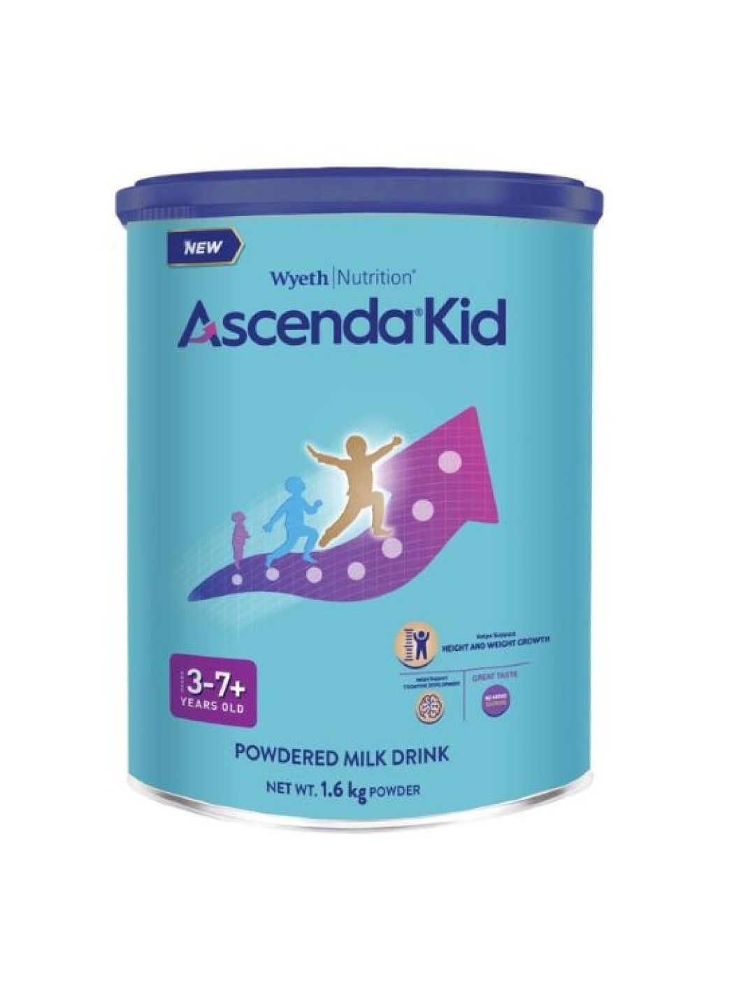 Ascenda 3+ years old Powdered Milk Drink  (1.6kg) (No Color- Image 1)