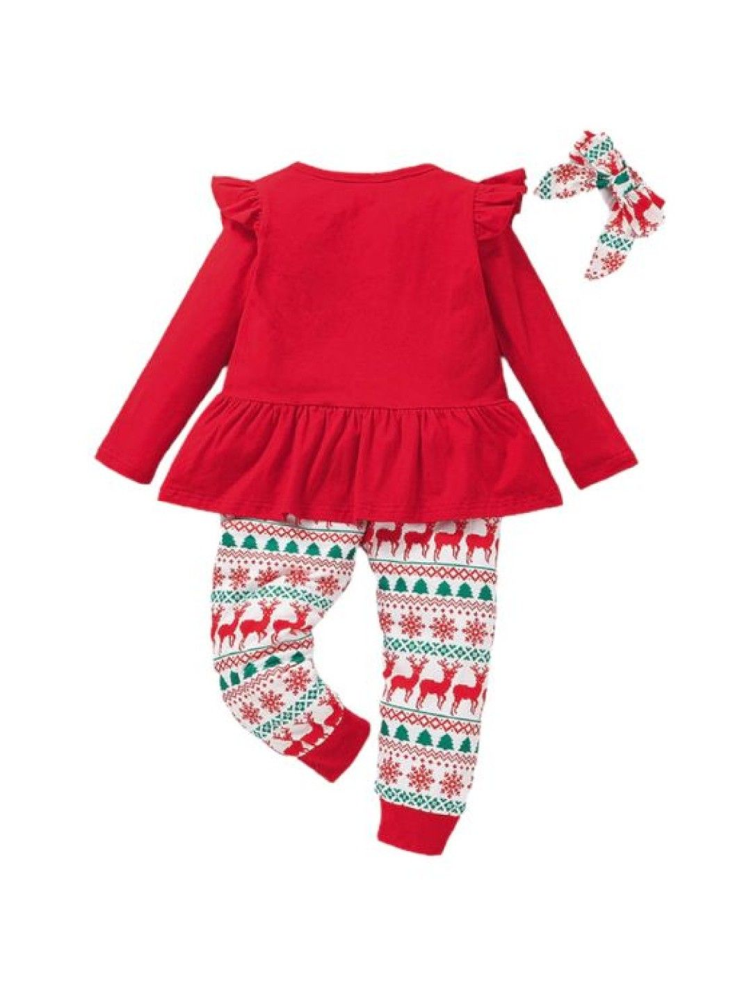 Cottonkind 3-Piece Merry Christmas Pajama Set (Red- Image 2)