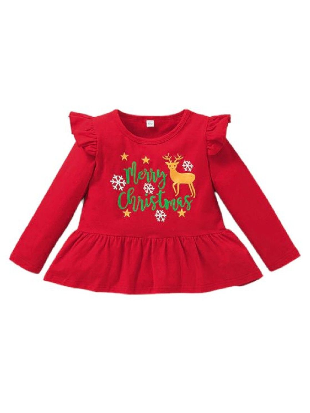 Cottonkind 3-Piece Merry Christmas Pajama Set (Red- Image 3)