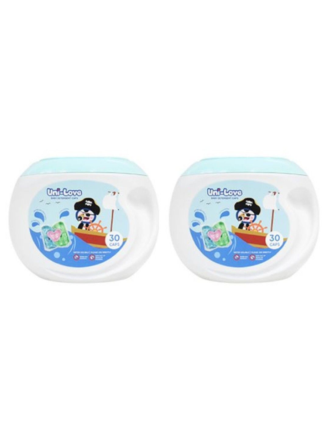 Uni-love 3-in-1 Baby Detergent Caps 30's (2-Pack) (No Color- Image 1)