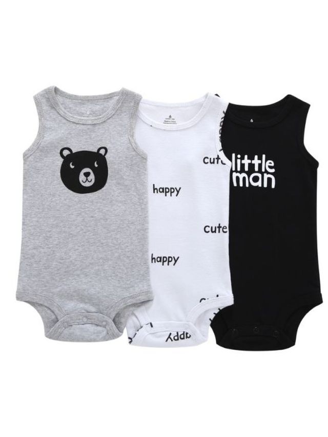 Cottonkind 3-Piece Babyboy Casual Onesie