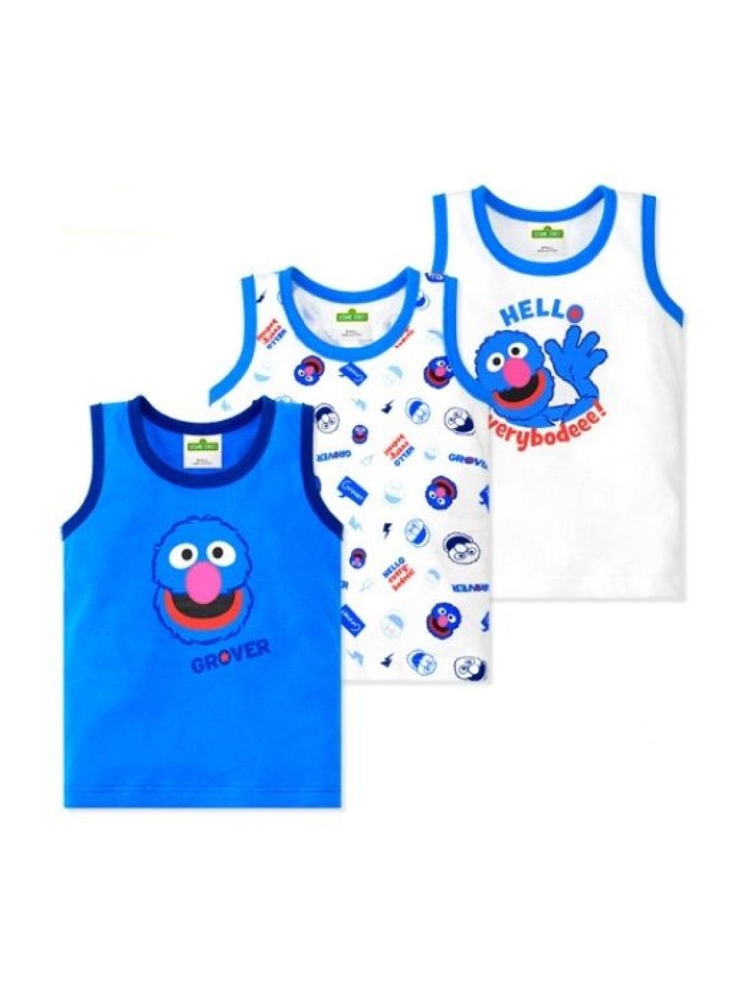 Sesame Street Grover Collection Sando 3pcs (No Color- Image 1)