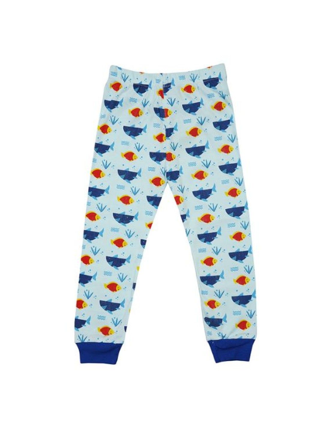 Cottonkind Shark Nap Pajama Set (Blue- Image 3)