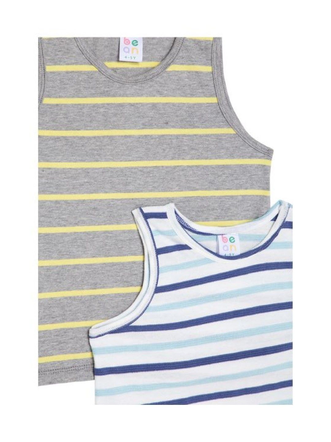 Seams 195 2-Piece Light Colored Stripes Sleeveless Top (Multicolor- Image 3)