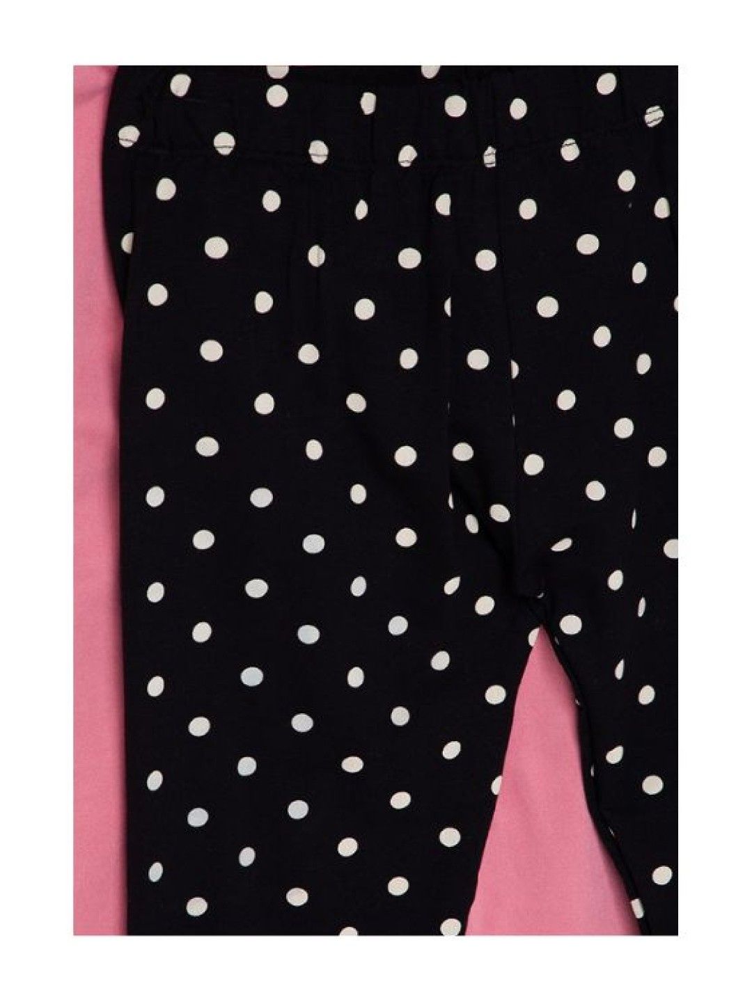 Seams 195 2-Piece Polkadots Leggings (Plain + Printed) (Multicolor- Image 3)