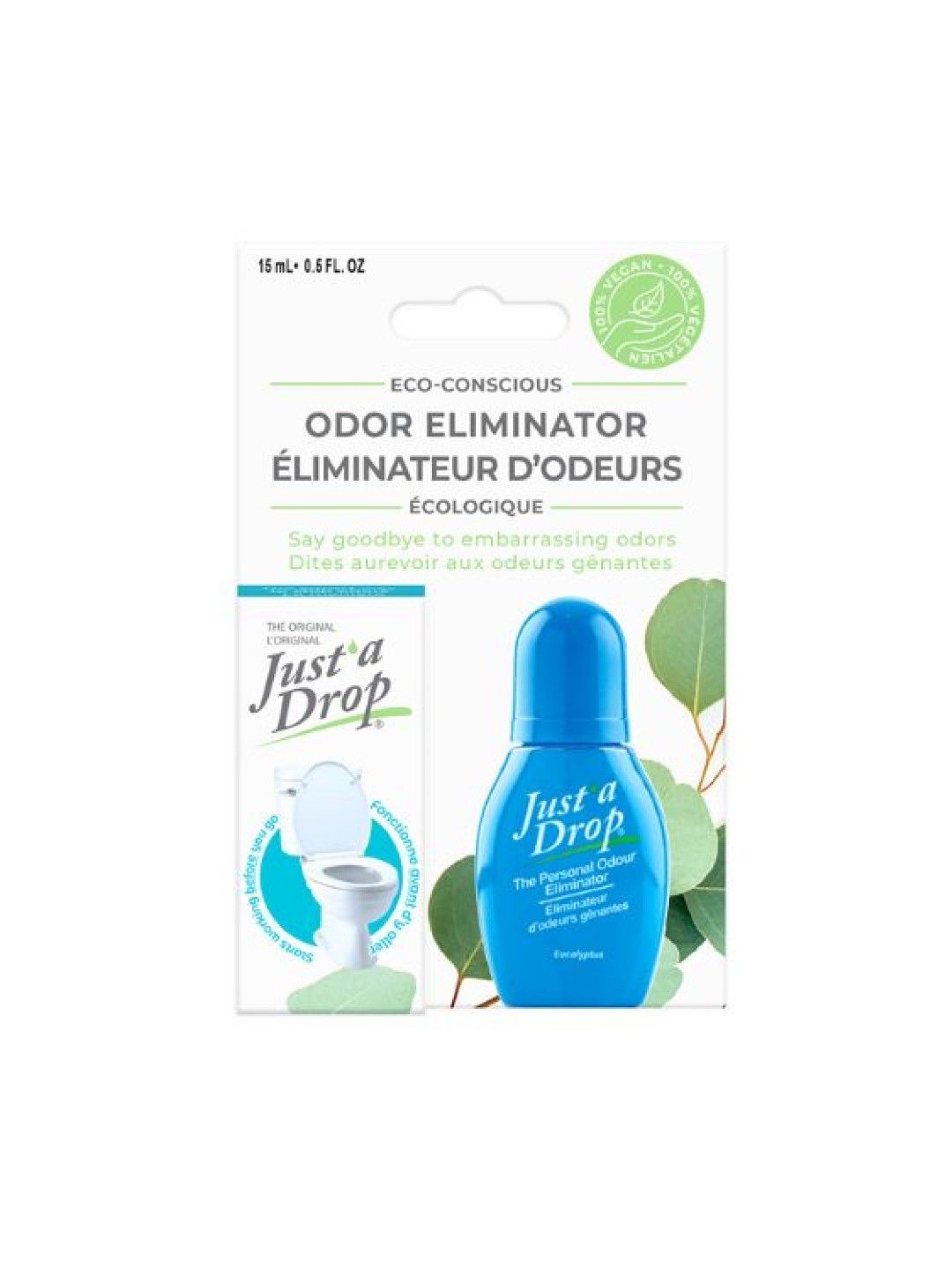 Ecobreze Just’a Drop Eucalyptus Pre-Poop Toilet Odor Eliminator (15ml) (No Color- Image 2)