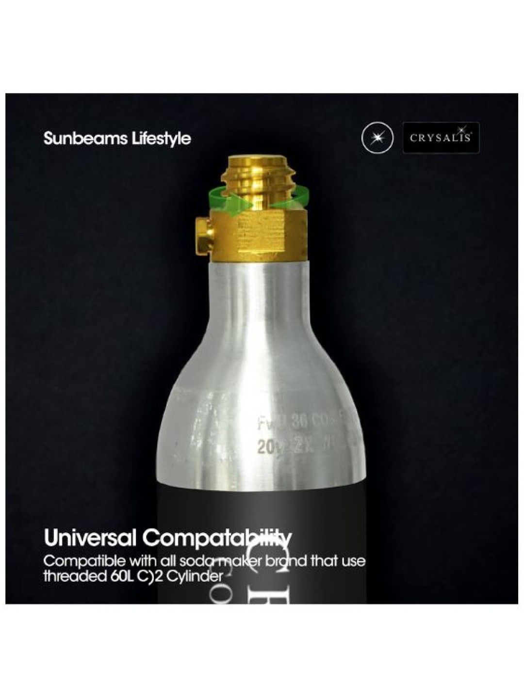 Sunbeams Lifestyle CRYSALIS Soda Maker Streaming Machine Set - Carbonator (No Color- Image 2)