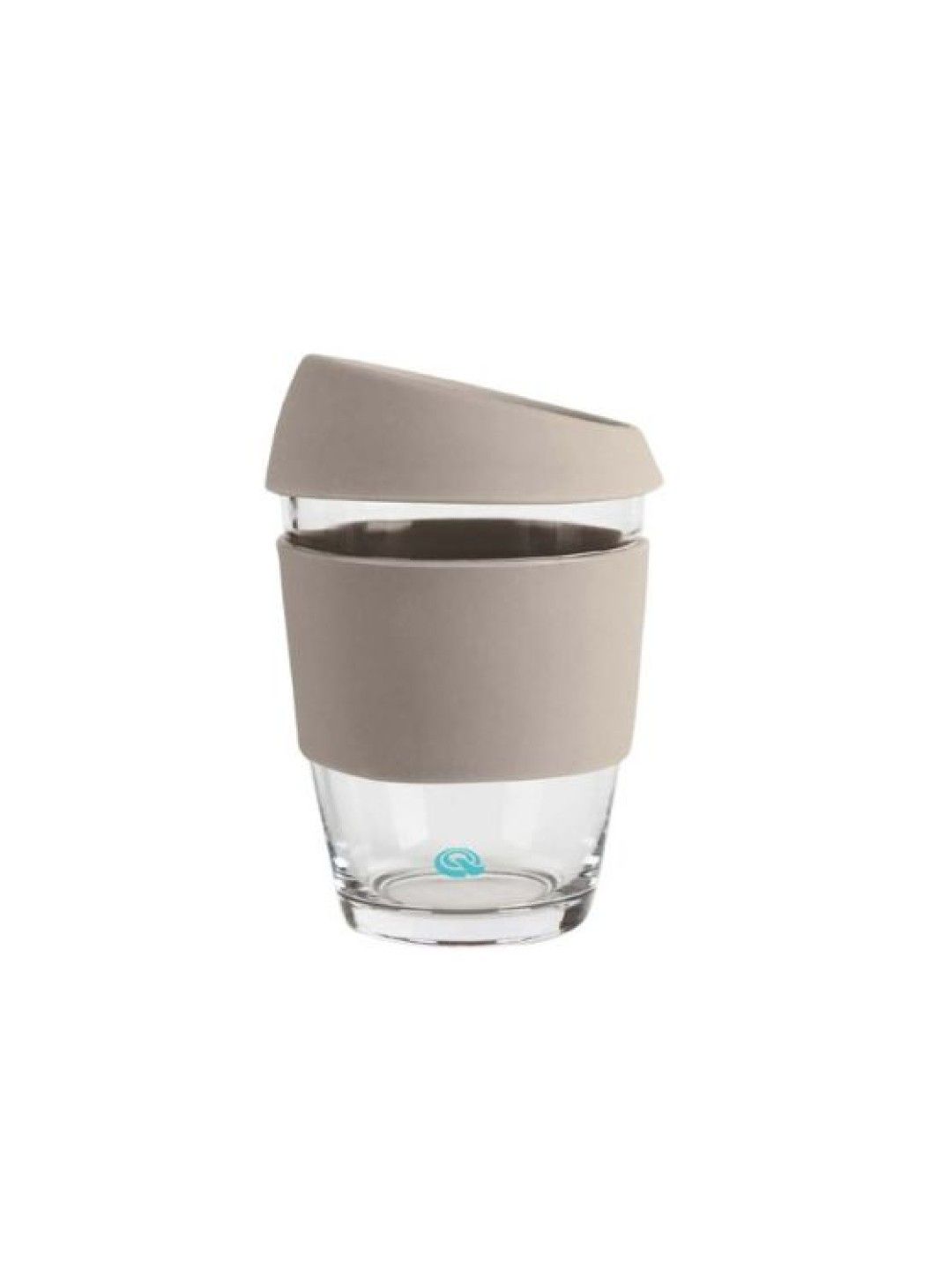 Sunbeams Lifestyle QUENCHA Premium Glass Coffee Cup (330ml) with Silicon Sleeve (Sand- Image 1)