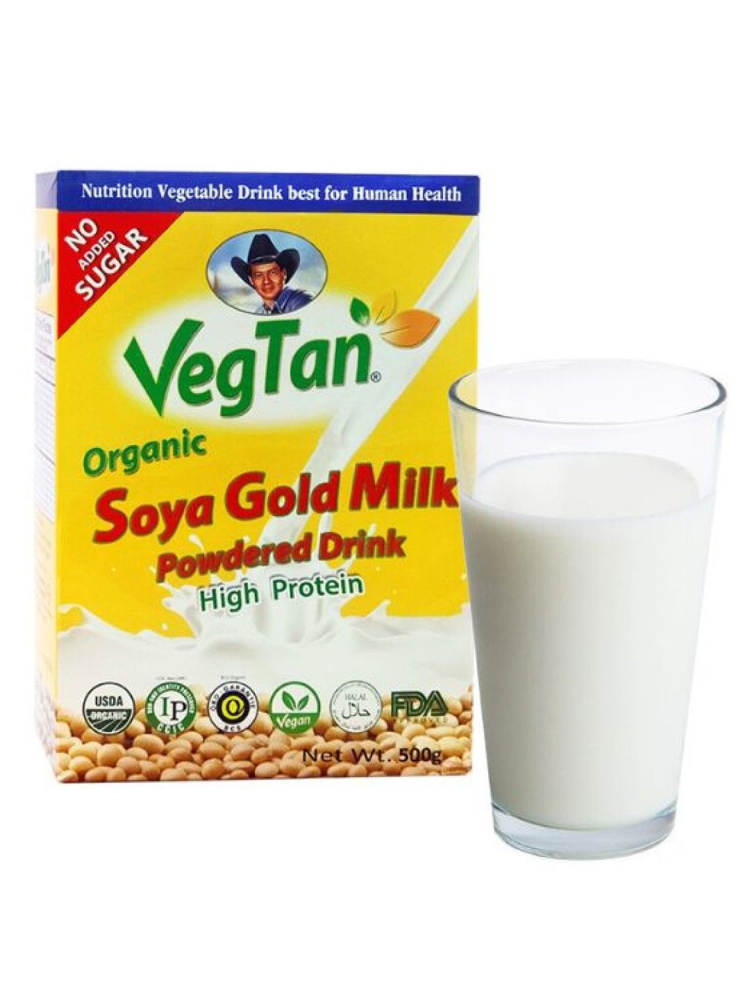 Vegtan Organic Soya Gold Milk No Added Sugar (500g) (No Color- Image 2)