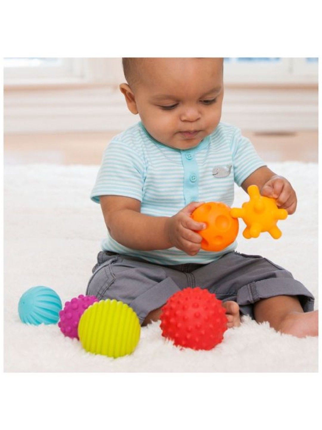 Infantino Textured Multi Ball Set - 6 Piece Set (No Color- Image 4)