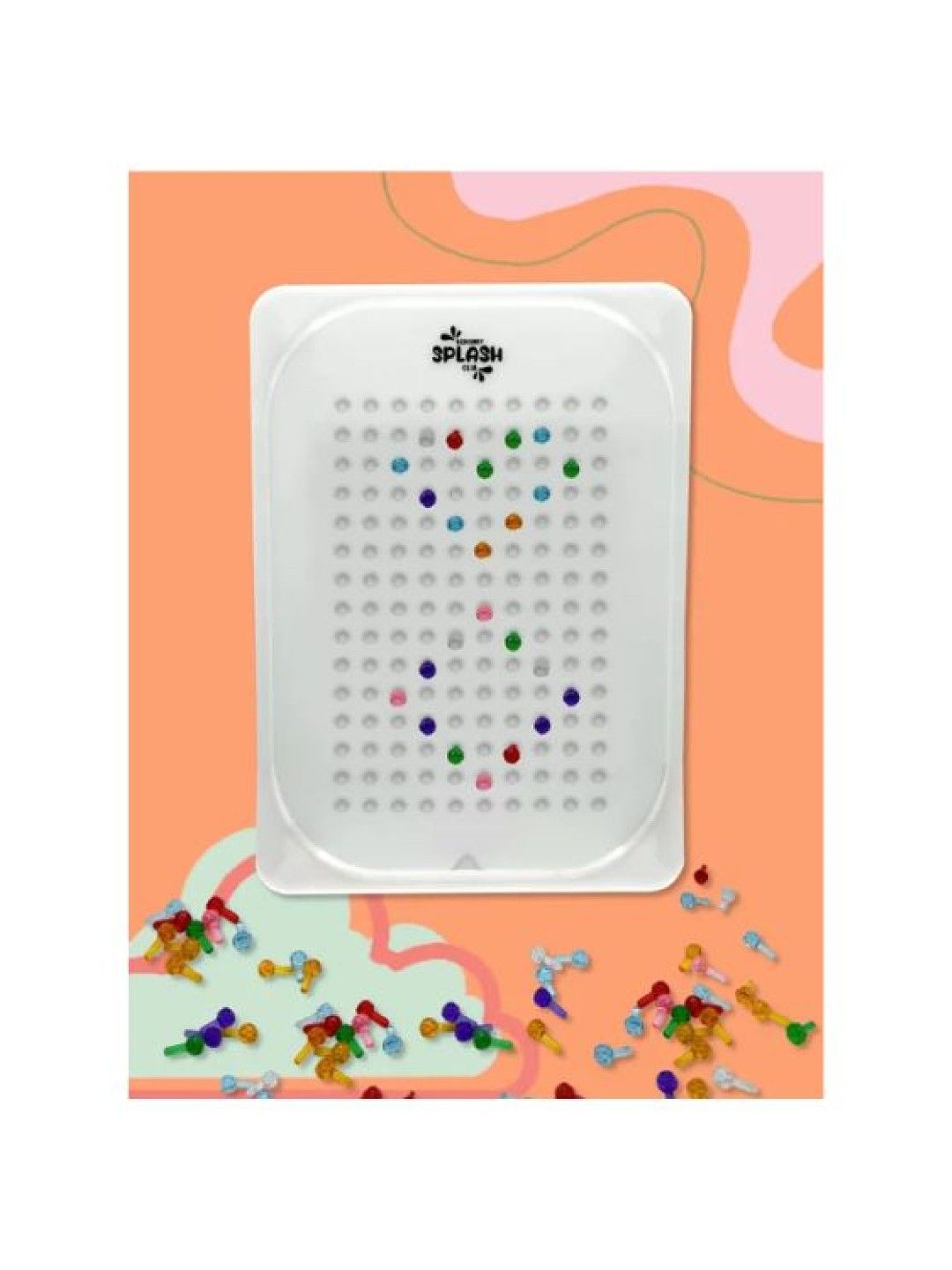 Sensory Splash Club Pattern Play Sensory Learning Board with Peg Lites