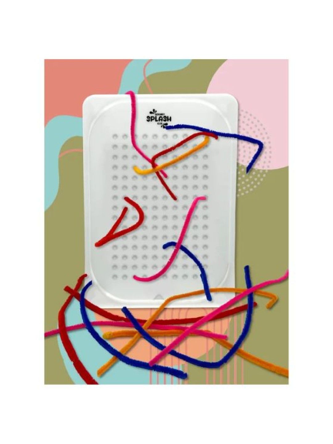 Sensory Splash Club Pattern Play Sensory Learning Board with Fuzzy wires