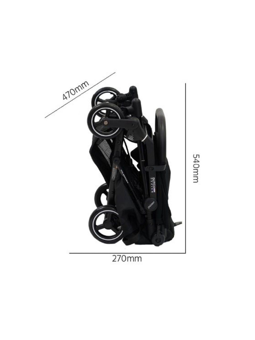 Akeeva Cabin-Sized Lightweight Stroller (Waltz) - Black (No Color- Image 4)