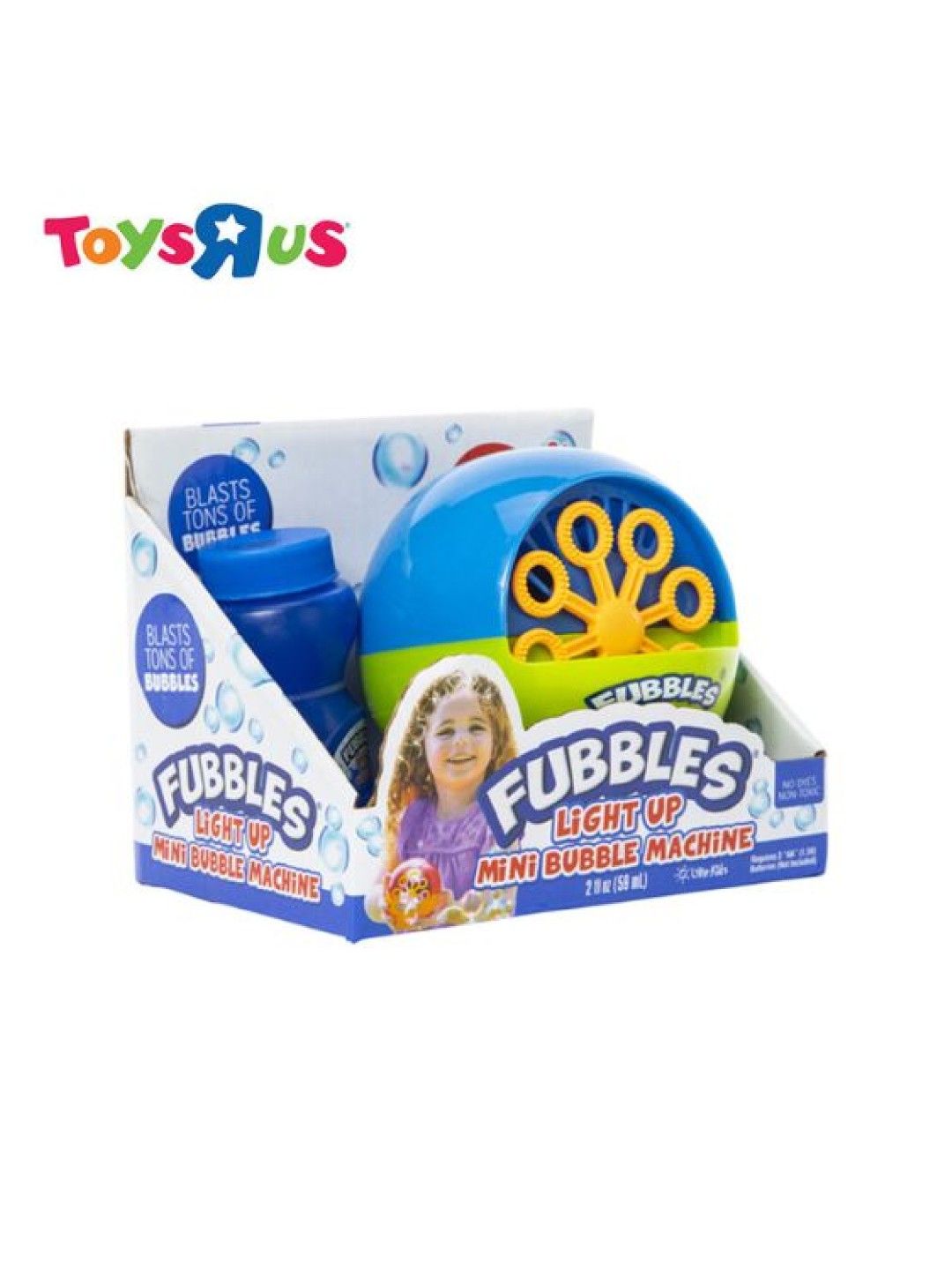 Toys R Us Fubbles Mini Bubble Machine (Blue- Image 4)
