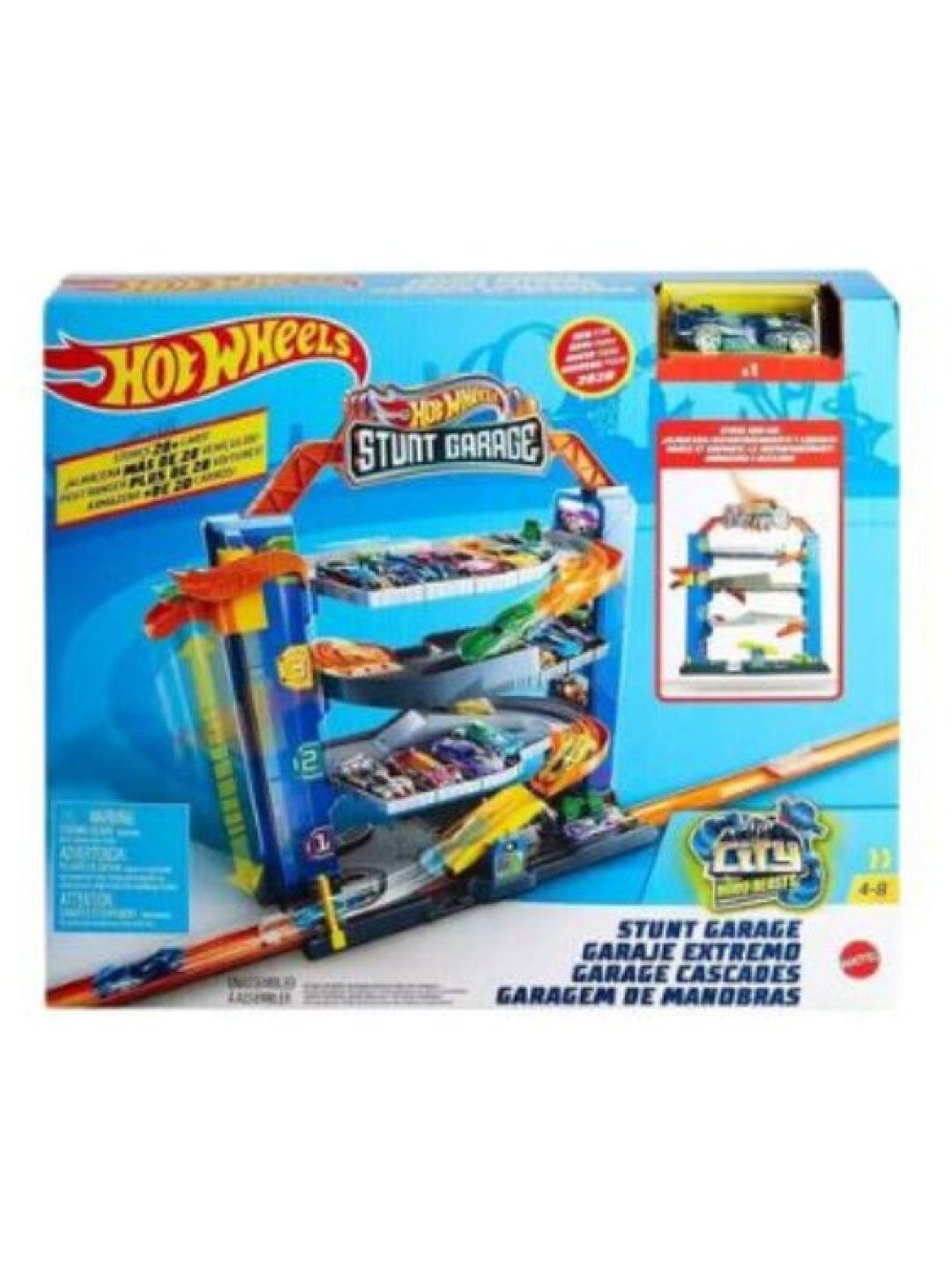 Hot Wheels City Stunt Garage Playset (No Color- Image 3)