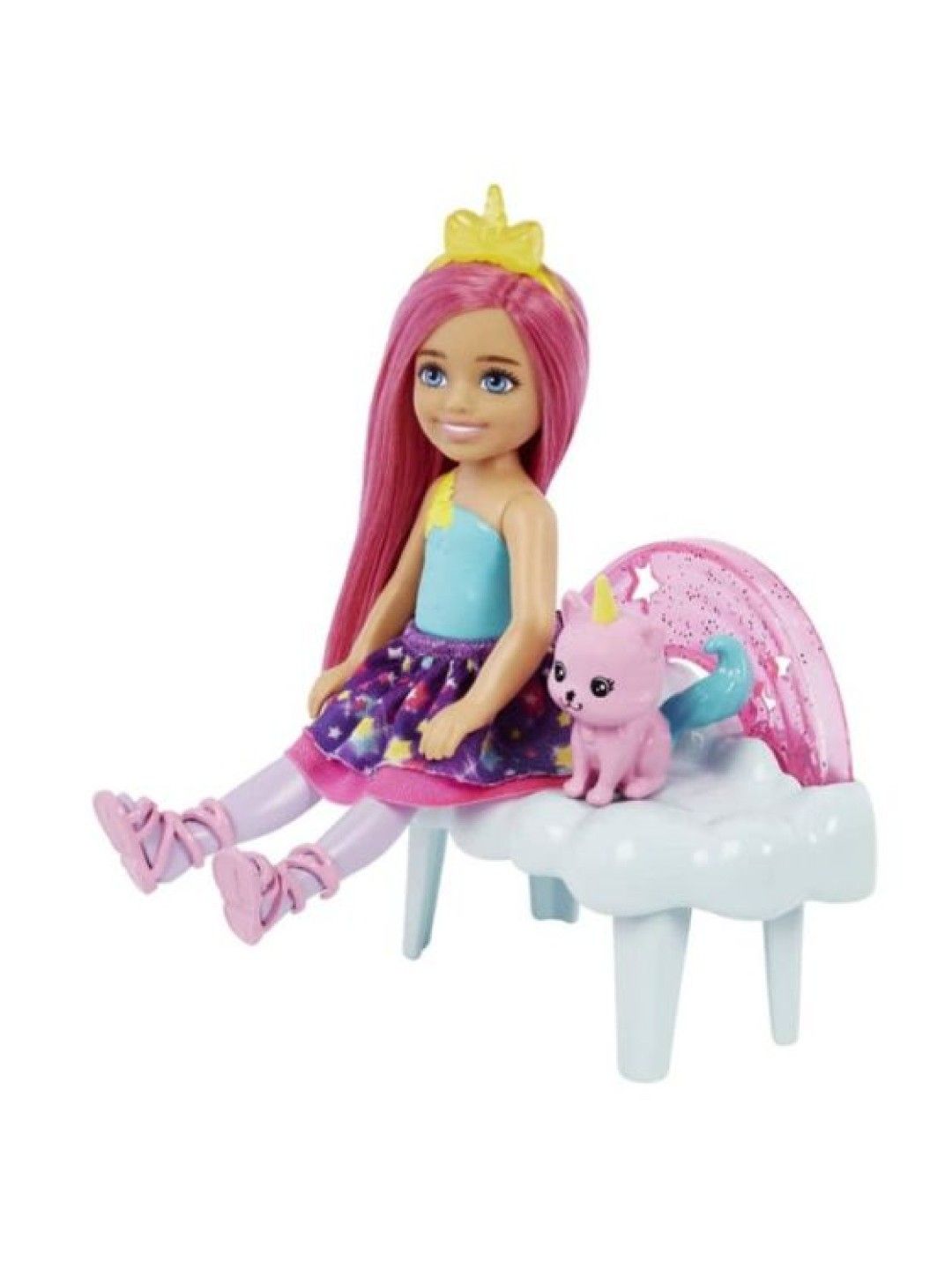 Barbie Dreamtopia Chelsea Doll Nurturing Fantasy Playset And Pet Kitten (No Color- Image 3)