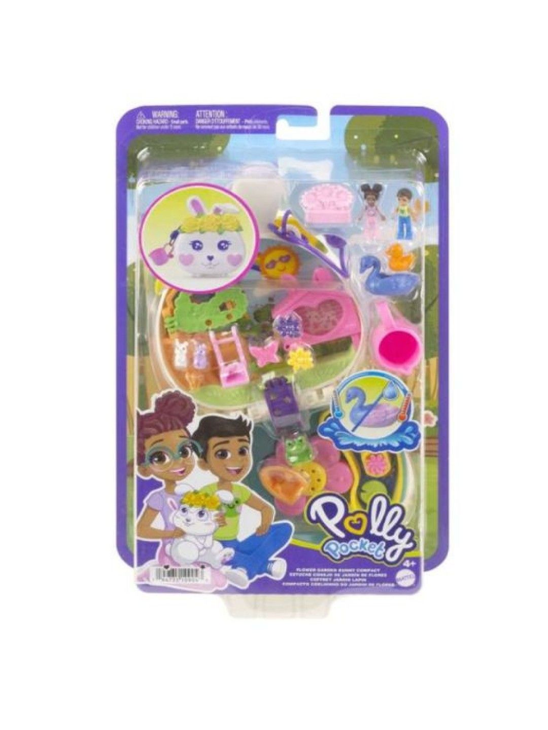 Polly Pocket Dolls Flower Garden Bunny Compact Playset (No Color- Image 4)