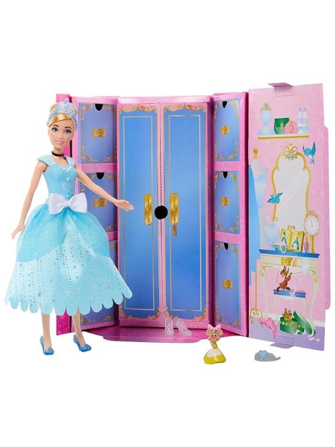 Disney Princess Toys, Fashion Surprise Cinderella Doll And Accessories (No Color- Image 1)