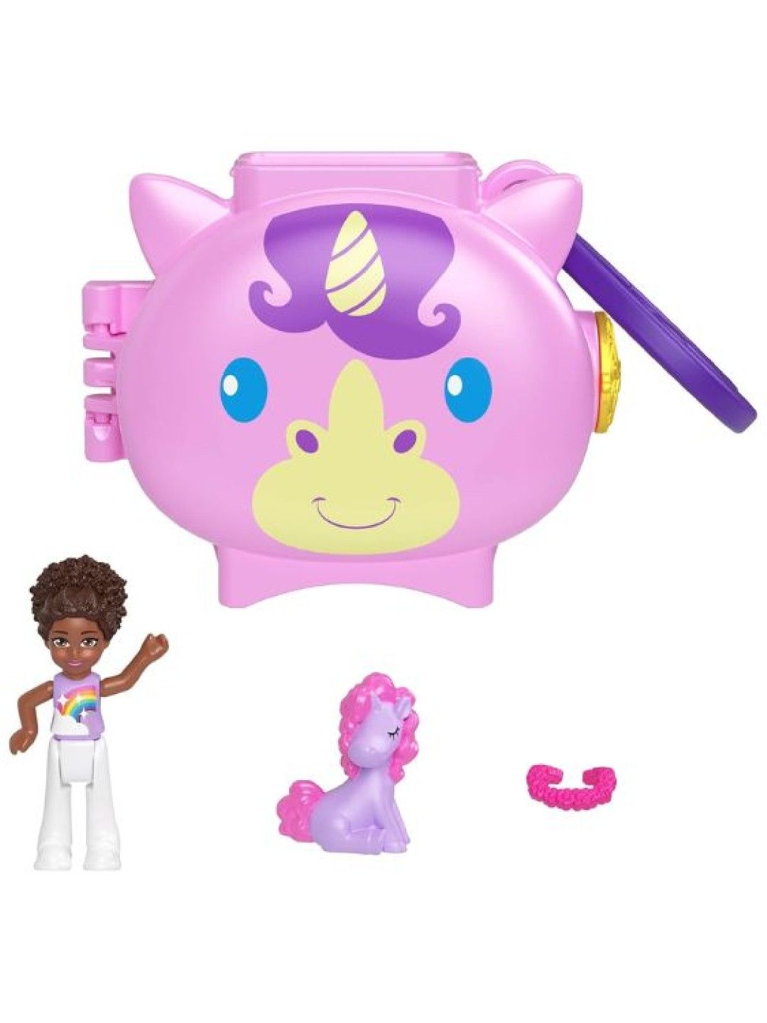 Polly Pocket Pet Connects Stackable Compact - Unicorn (No Color- Image 2)