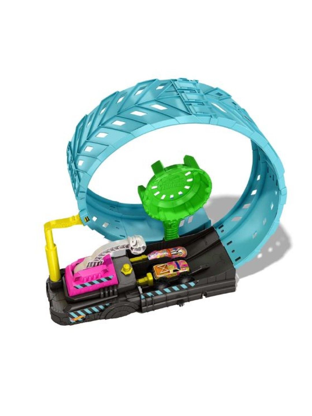 Hot Wheels Monster Trucks Glow In the Dark Epic Loop Challenge Playset With 2 Vehicles (No Color- Image 3)
