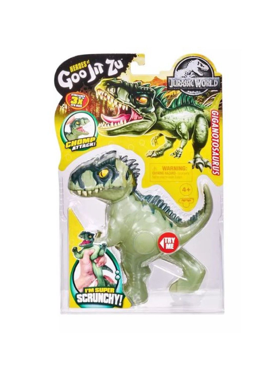 Heroes of Goo Jit Zu Jurassic World Series 2 Wave 1 Hero Pack - Giganotosaurus (No Color- Image 3)