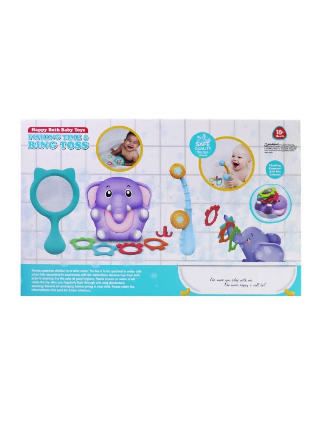 Bathfun Happy Bath Toys Fishing Time & Ring Toss (No Color- Image 3)