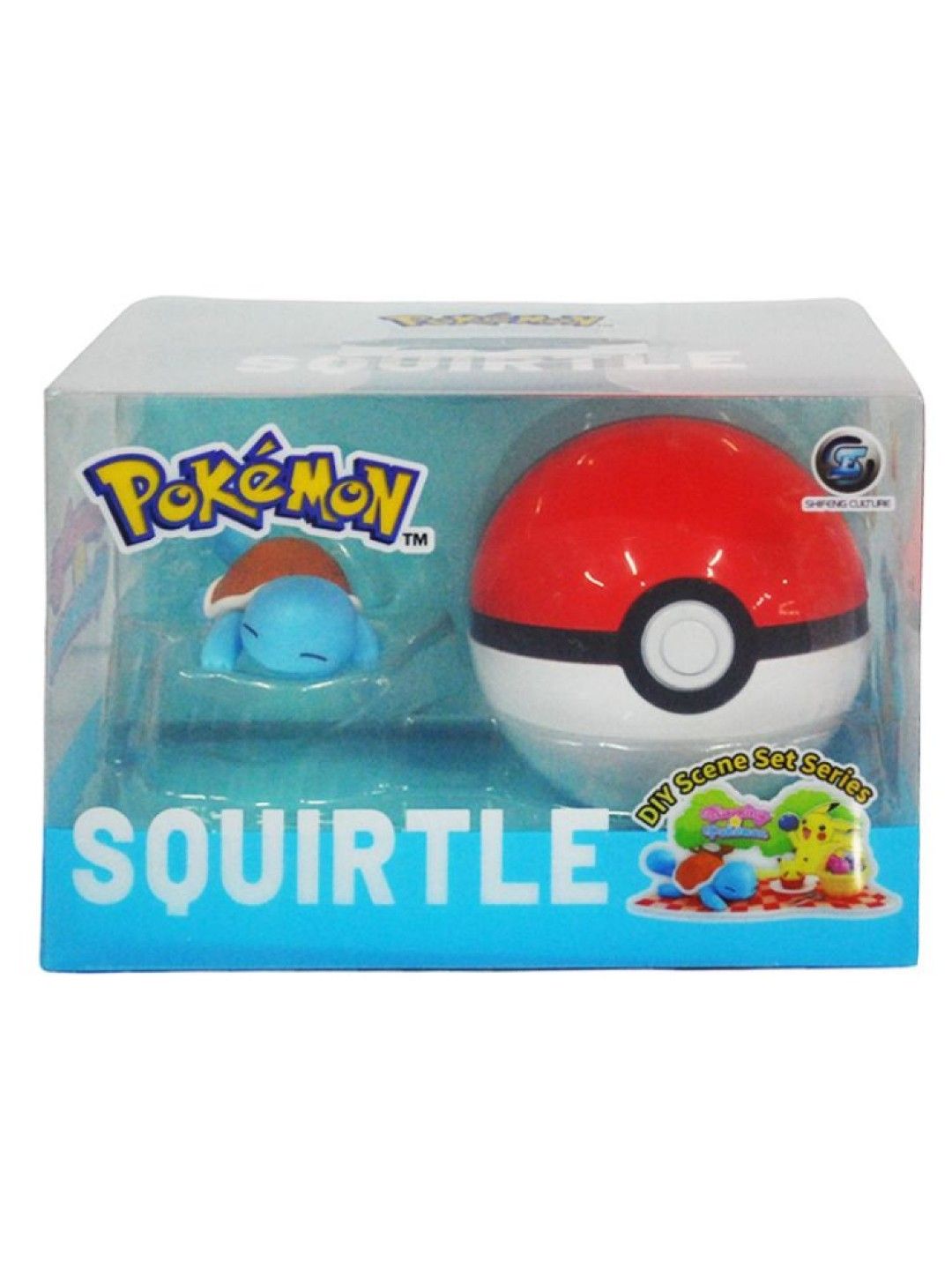 Pokemon DIY Scene Set Series - Blooming Pokemon Squirtle Poke Ball Set (No Color- Image 3)