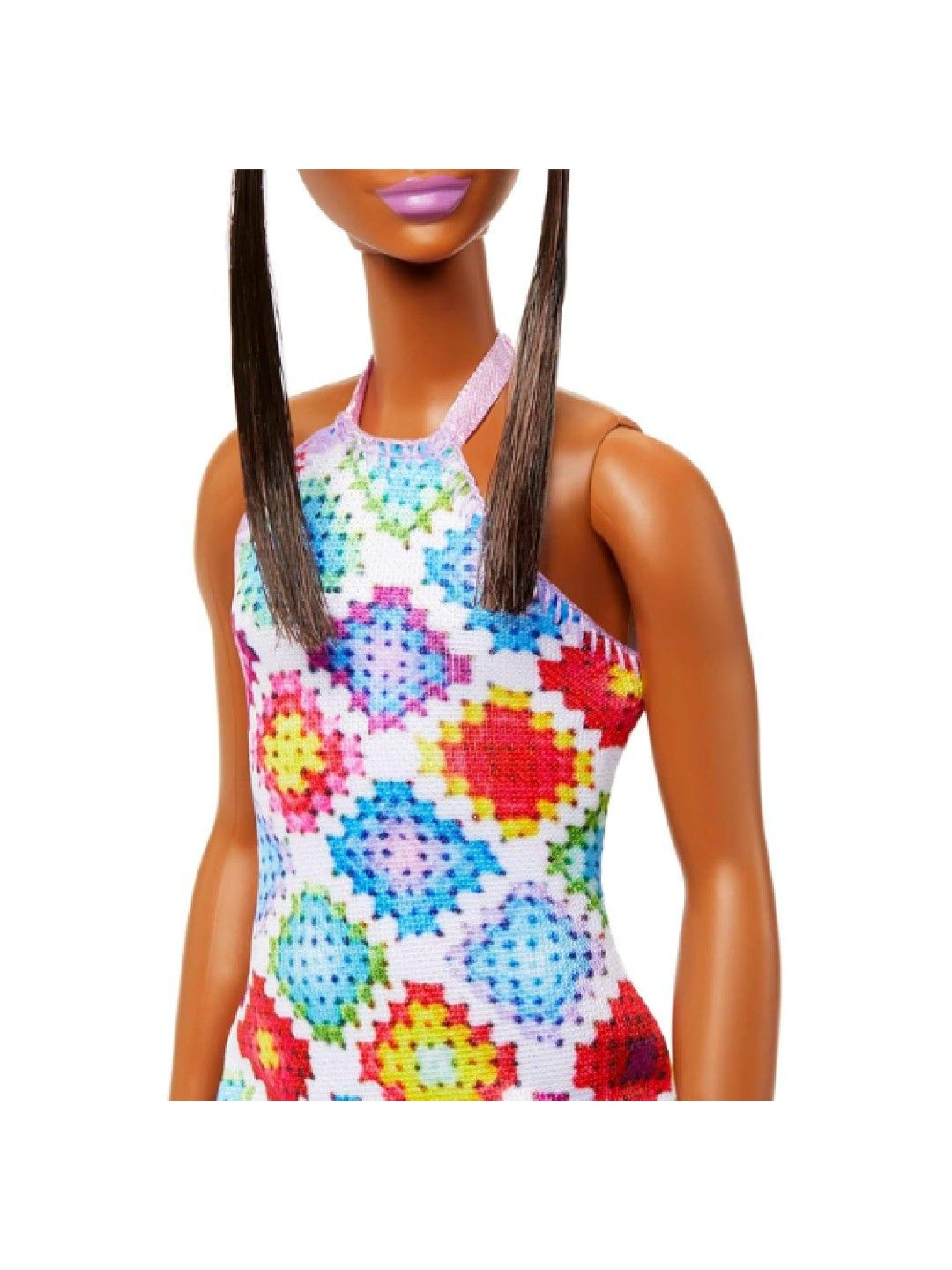 Barbie Fashionistas Doll #210 with Brunette Hair in Bun (No Color- Image 3)