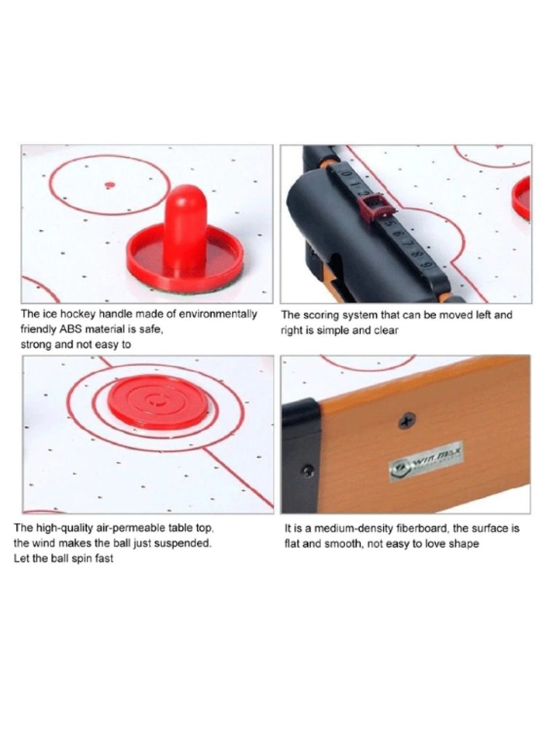 Spin Master Games Wooden Tabletop Air Hockey (No Color- Image 3)