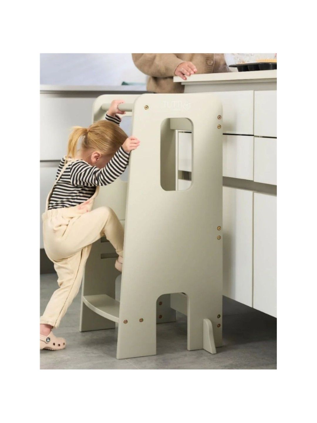 Tutti Bambini Helping Hands Montessori Toddler Learning Tower - Mushroom (No Color- Image 4)