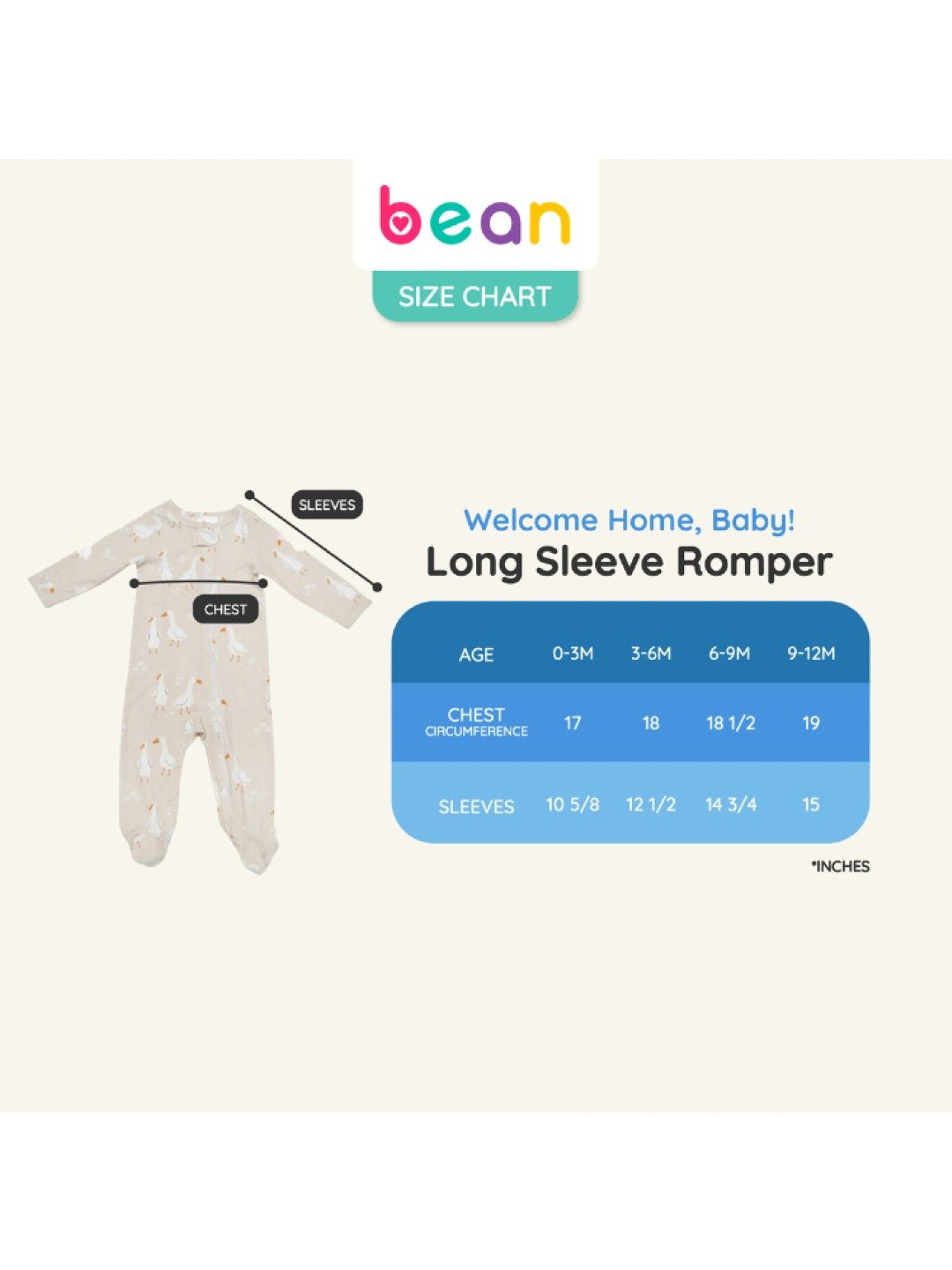 bean fashion Newborn Baby Sleepsuit Ocean (No Color- Image 3)
