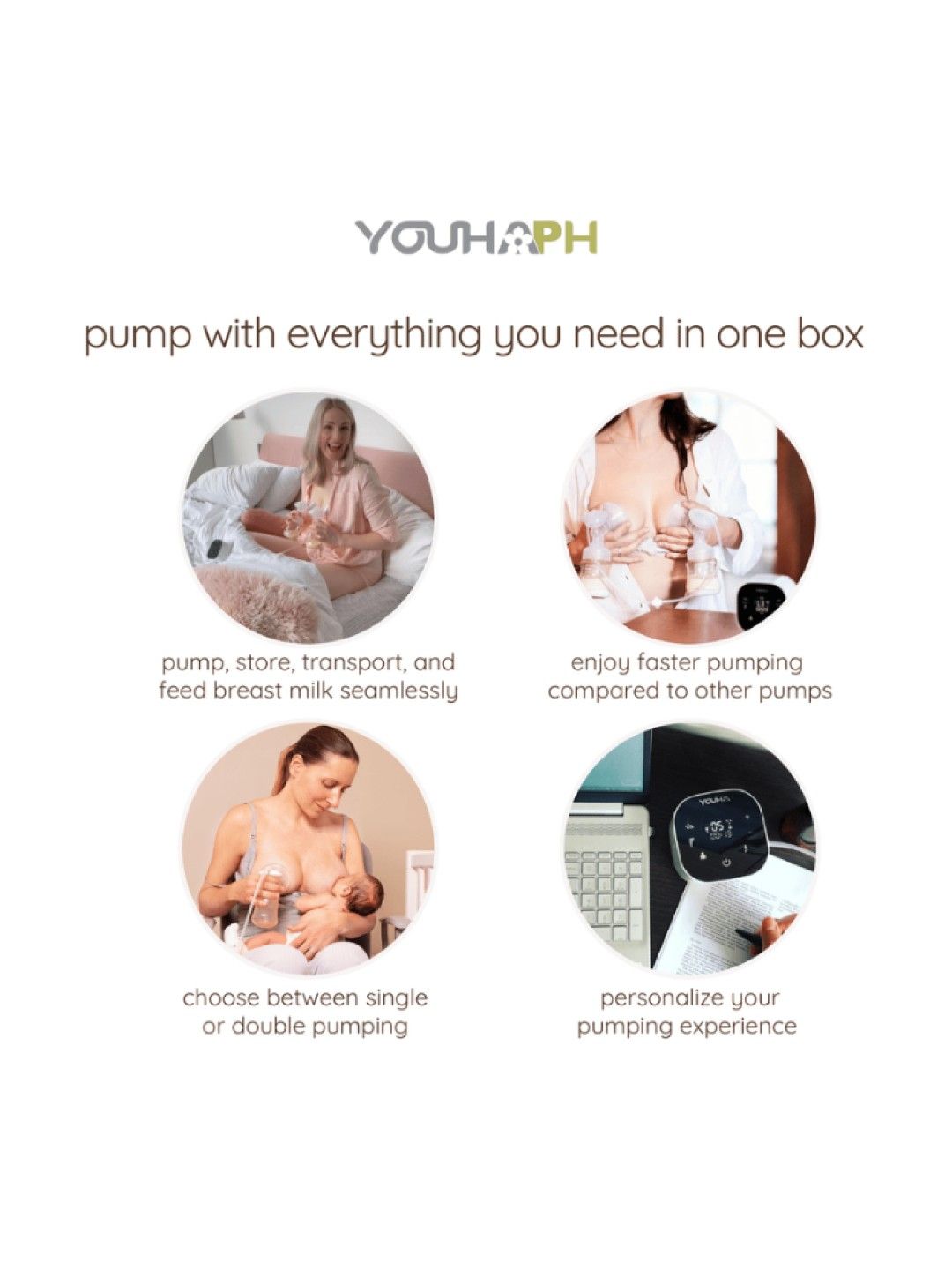 Youha The One Hospital-Grade Electric Breast Pump (No Color- Image 3)