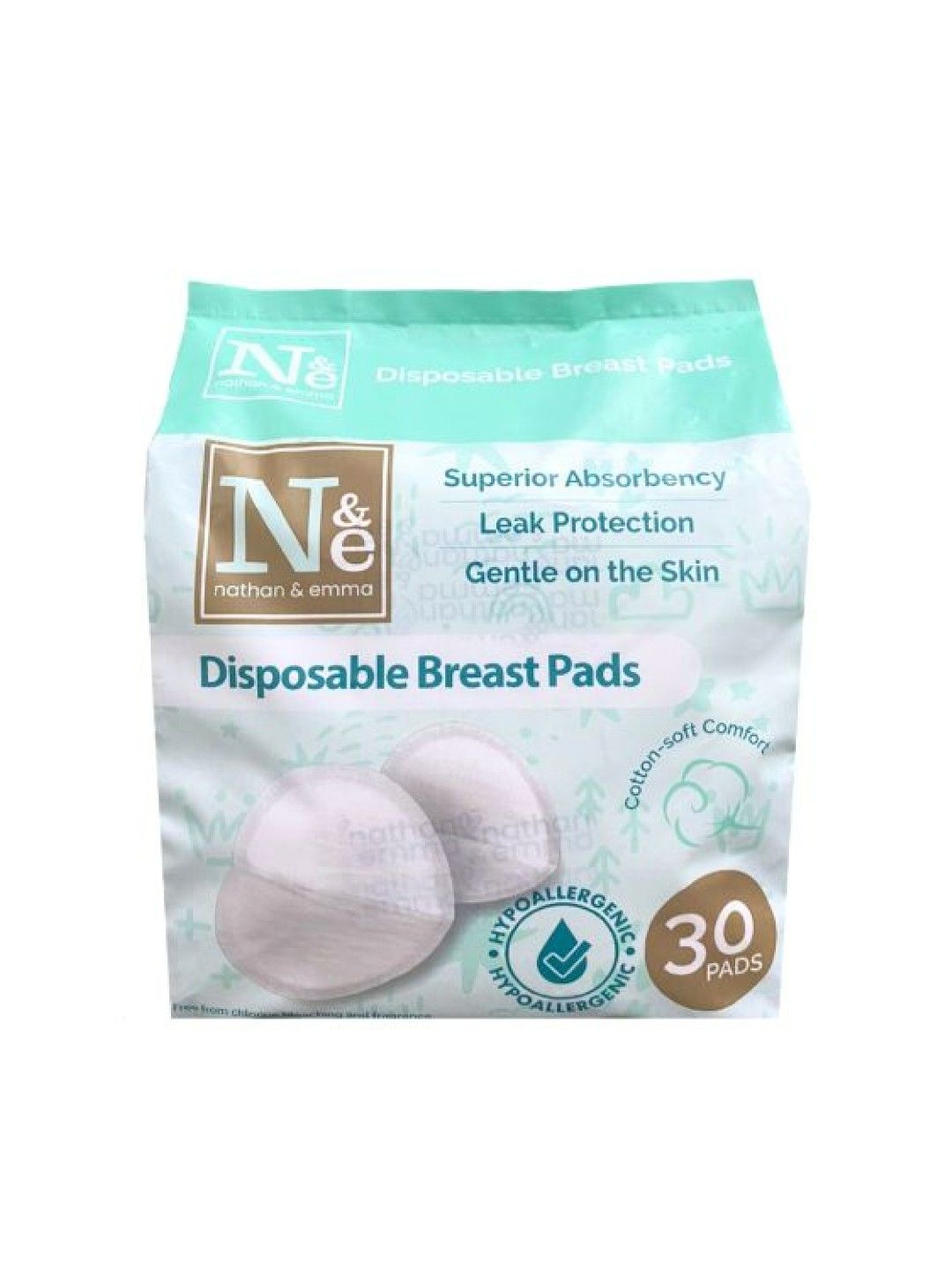 Nathan & Emma Disposable Breast Pads (30 pads) (No Color- Image 1)