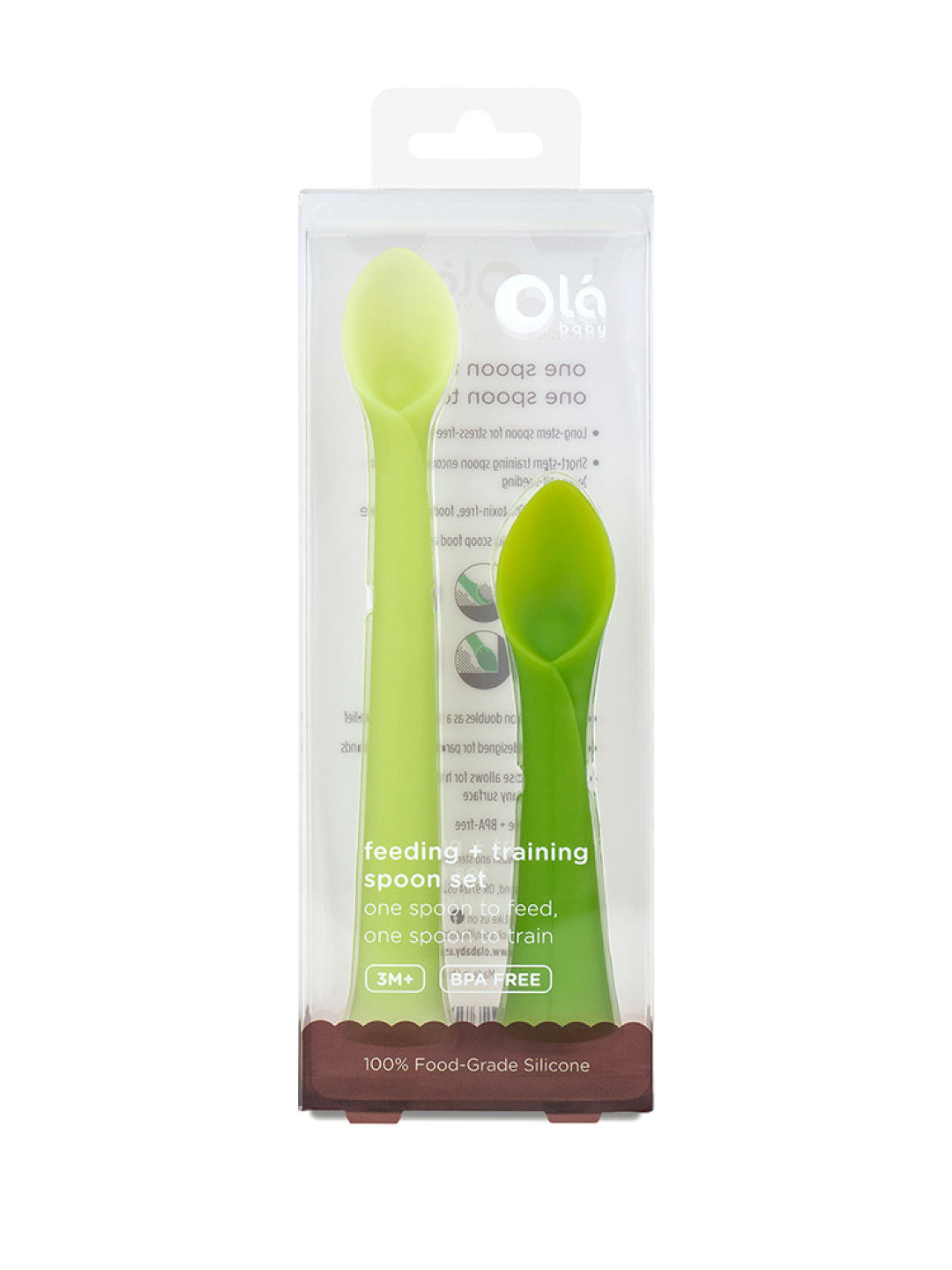 Olababy Feeding & Training Spoon 2-Pack (No Color- Image 2)