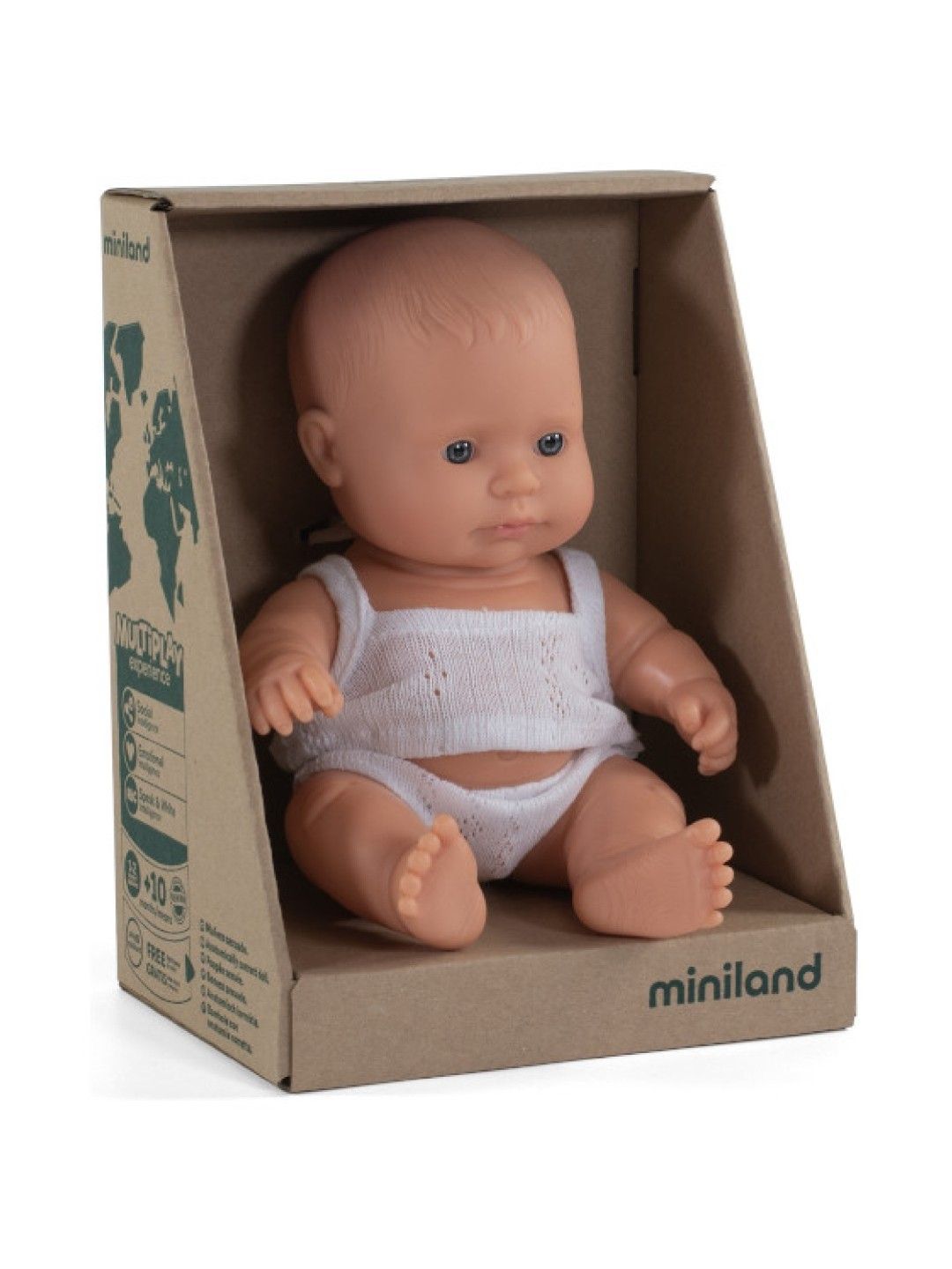 Miniland Dolls Baby Doll Caucasian Boy (21cm)